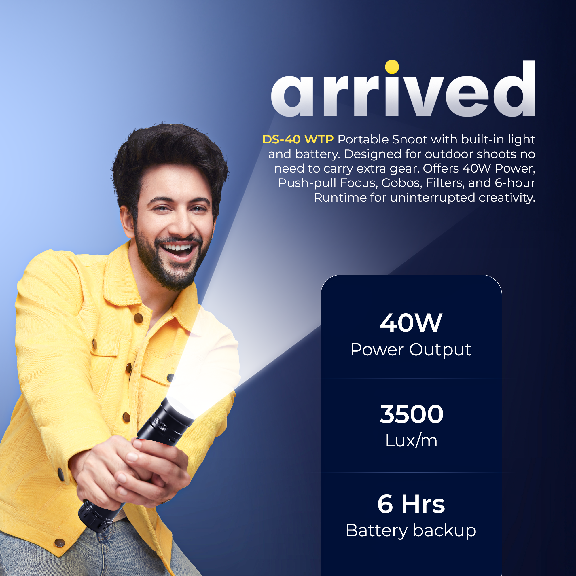 Digitek (DS 40 WTP PRO) Portable Torch Projector Snoot