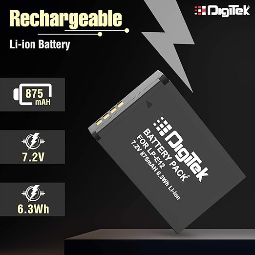 Digitek (LP E12) Li-ion Rechargeable Battery for Canon Camera