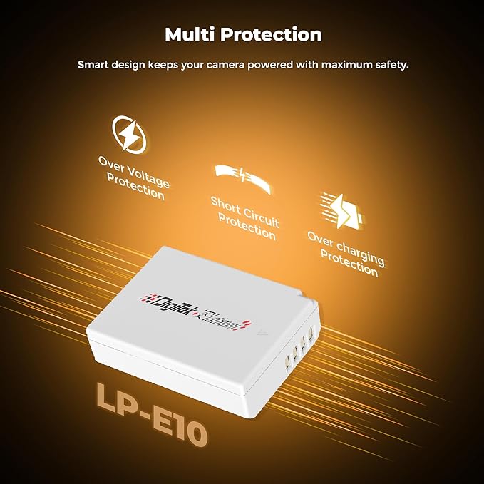 Digitek Platinum (LP-E10 Type C) 1000mAh Li-ion Battery for Canon Cameras