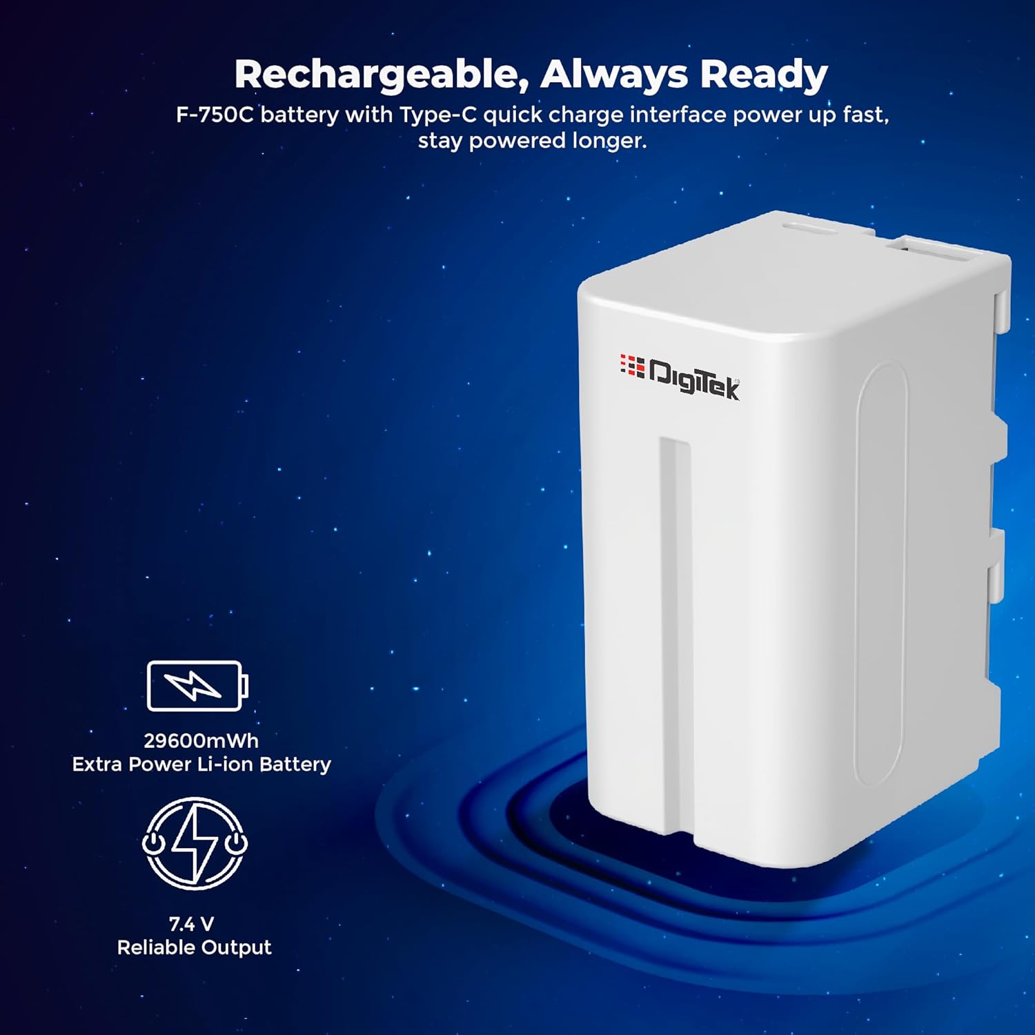 Digitek for Sony NP-F750C/ NP-F770 Type-C Camera Battery