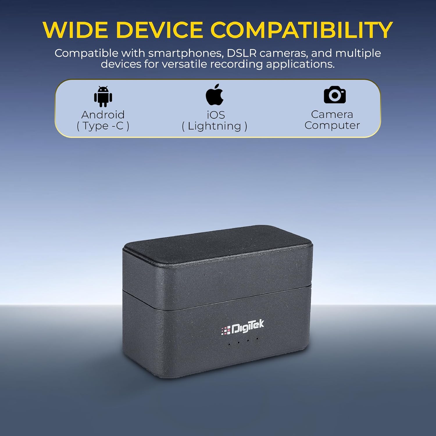 Digitek DWM 122 Wireless Microphone with Audio Monitoring