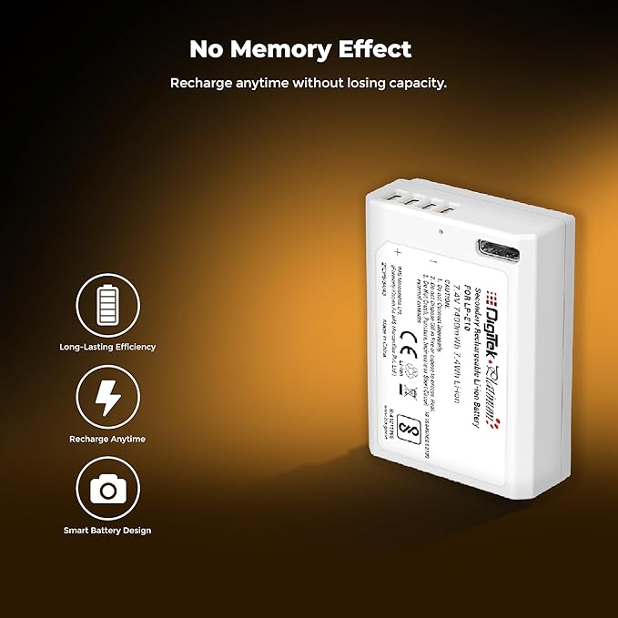 Digitek Platinum (LP-E10 Type C) 1000mAh Li-ion Battery for Canon Cameras