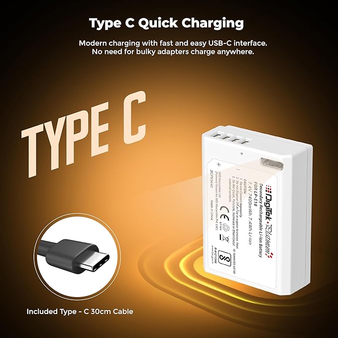 Digitek Platinum (LP-E10 Type C) 1000mAh Li-ion Battery for Canon Cameras