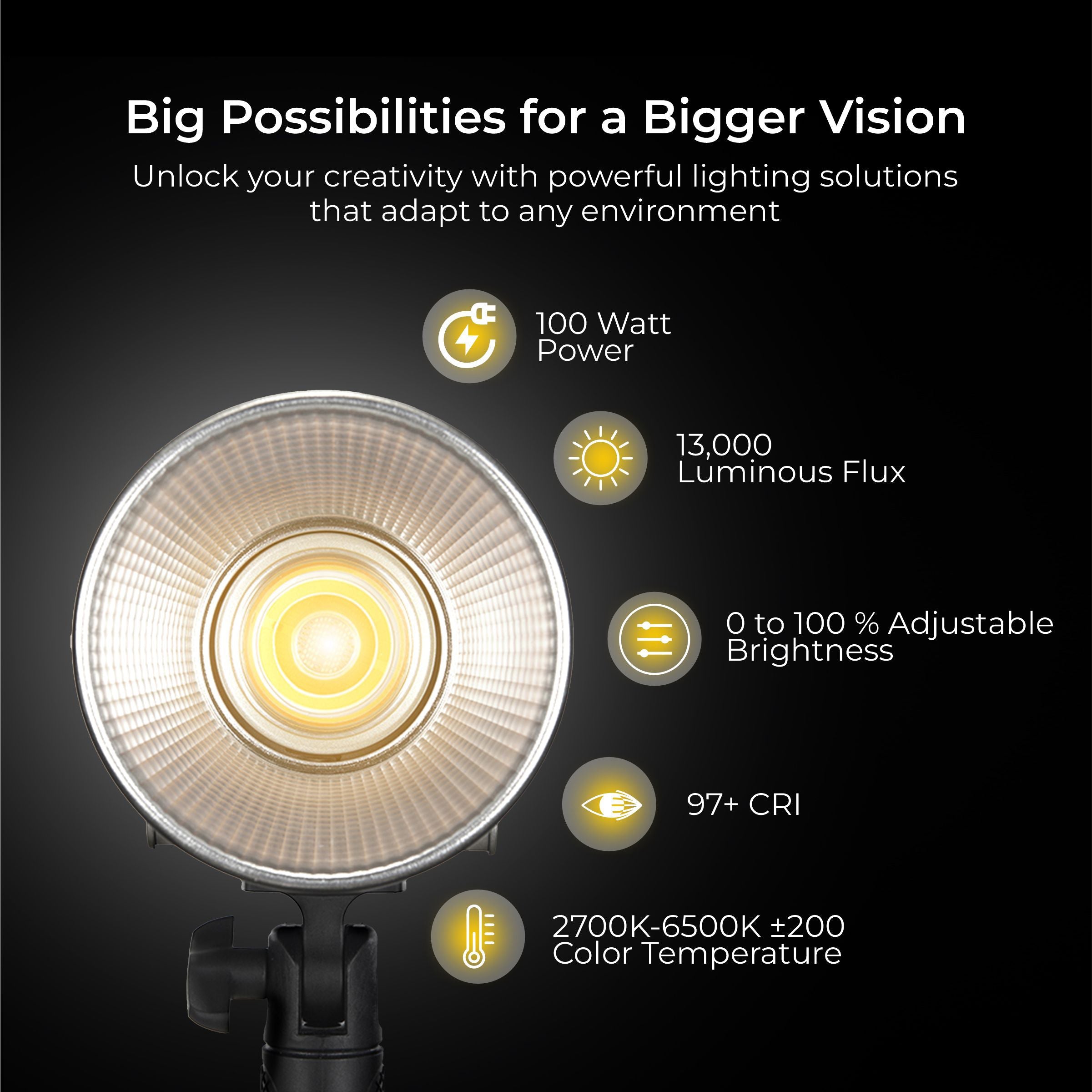 Digitek (DCL-100 WBC) 100W Bi-Color Continuous LED Light