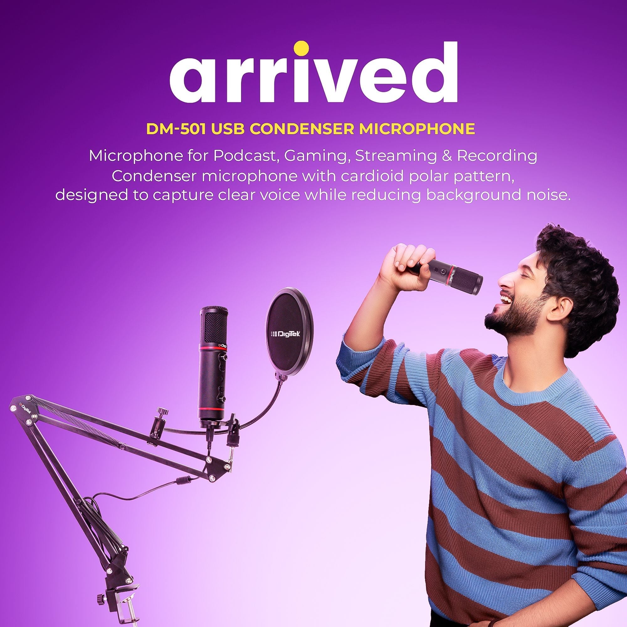 Digitek (DM-501) Podcast & Gaming Condenser Microphone Kit