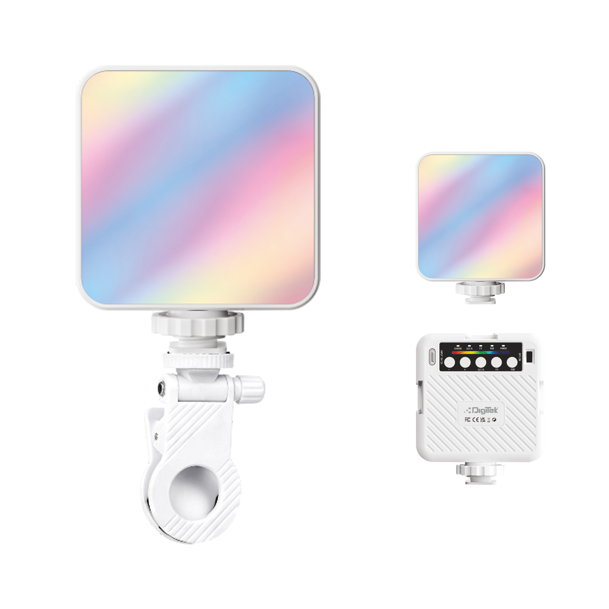 Digitek (LED-D6W RGB) Portable Mini RGB LED Video Light with inbuild Battery