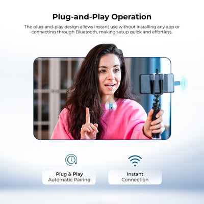 Digitek (DWM 123) 2-in-1 Wireless Microphone (Blue)