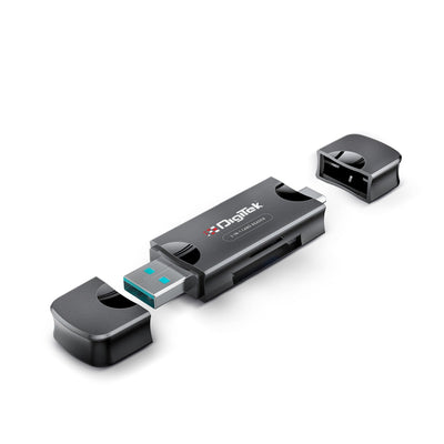 Digitek (DCR-007) USB-A 3.0 & Type C Multi-Card Reader