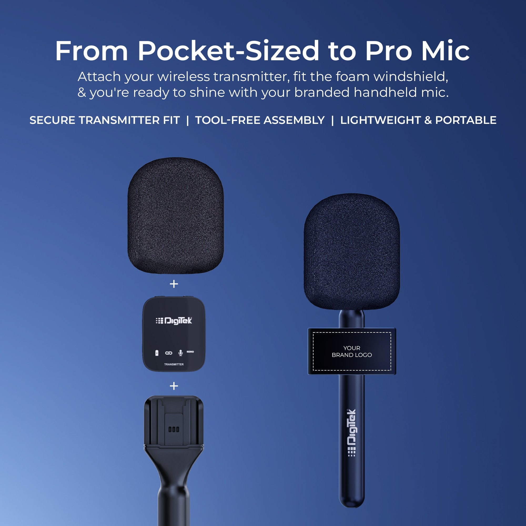 Digitek (DHMA-102) Handheld Interview Mic Adapter