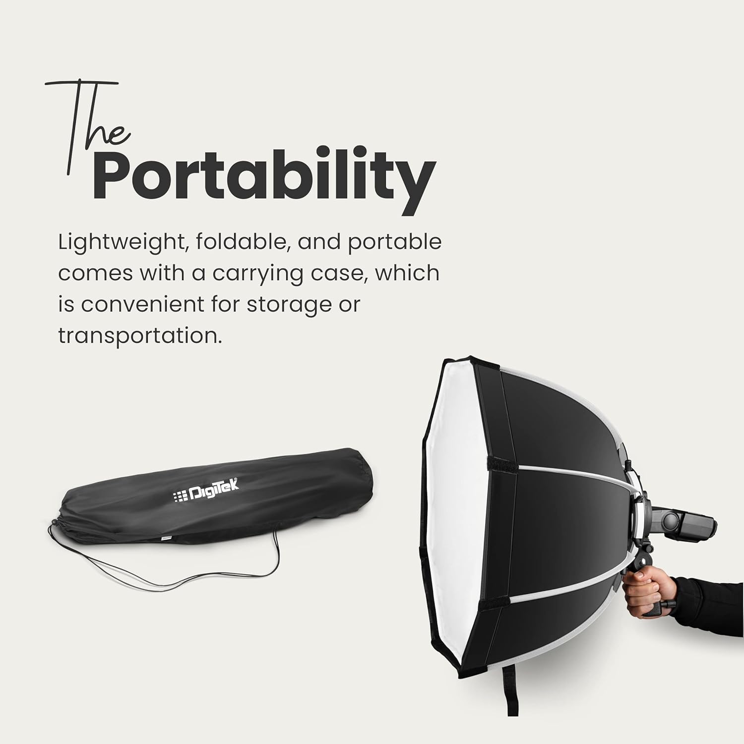 Digitek (DSBH-065) Foldable Octagonal Soft Box 65cm