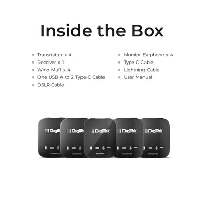Digitek (DWM-111) 4 in 1 Wireless Microphone