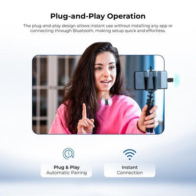 Digitek (DWM 123) 2-in-1 Wireless Microphone (Black)